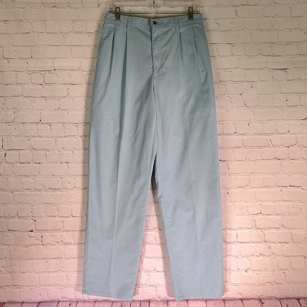 WINDRIDGE Men’s Blue Sky Pastel Linen Trousers. Sz: 34 x 32